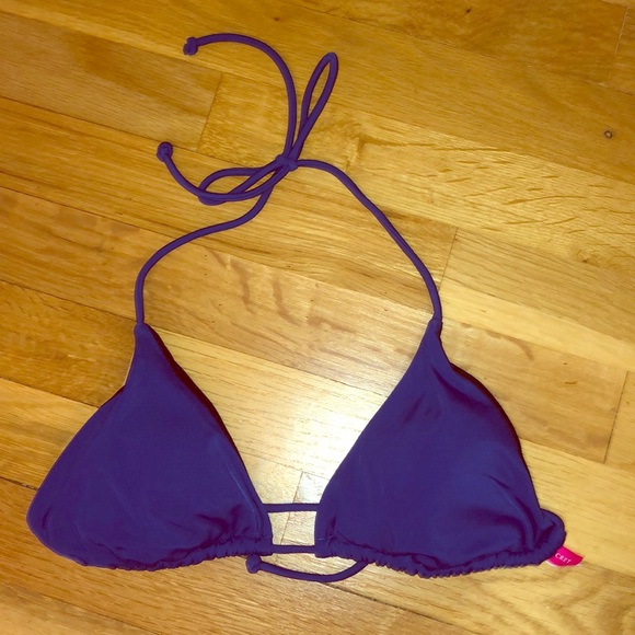 royal blue triangle bikini top
